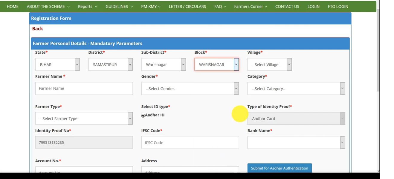 PM Kisan Nidhi Yojana Online Registration PM Kisan Nidhi Yojana Online Registration