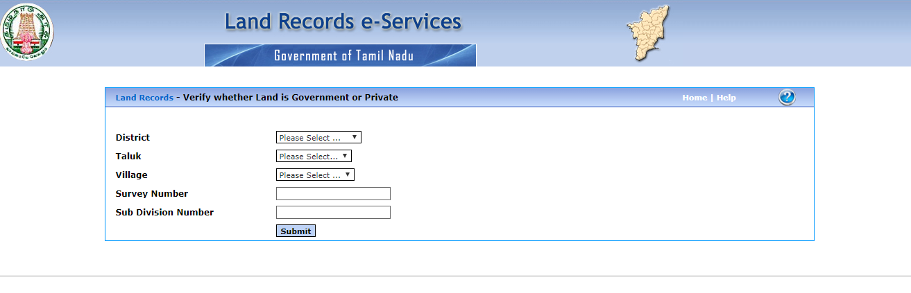Verify TN Poramboke Land